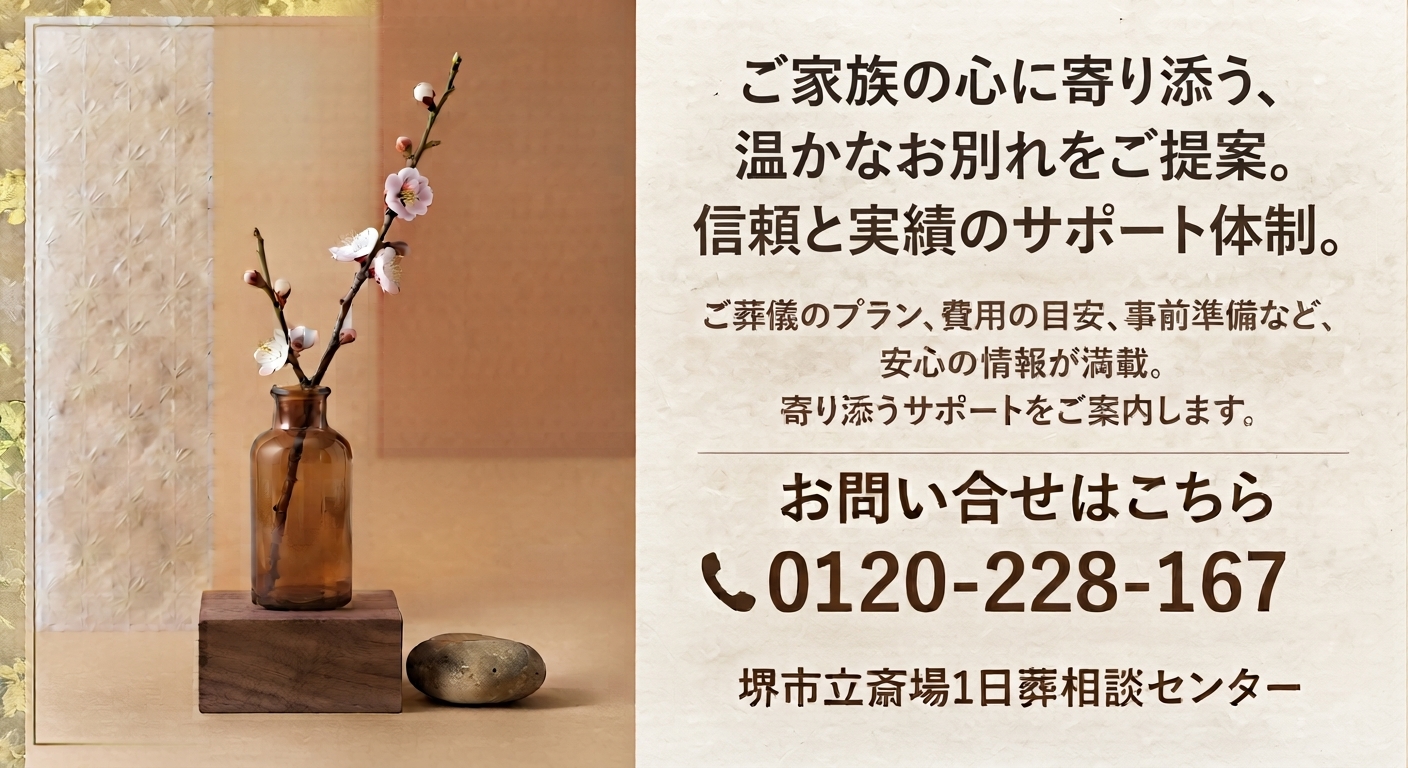 【堺市】一日葬のご相談・お問い合わせ